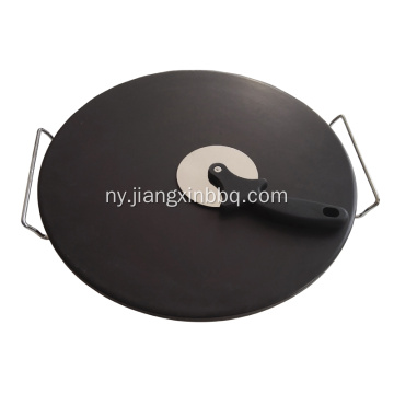 16 inch Glazed Cordierite Pizza Stone Set